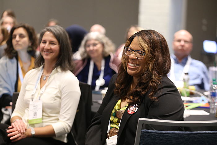 Audience members at Council of Affiliates meeting in 2023